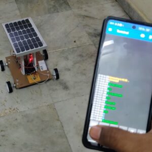 HVS-4995. Solar powered Seed Sprayer Control through Bluetooth Mobile