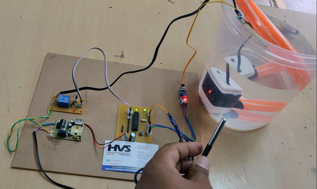 HVS-1003. Soil moisture& temperature based irrigation water pump controlling system.