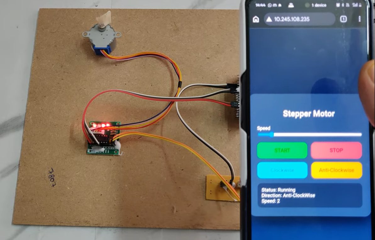 HVS-5005. IoT based Stepper Motor Controlling for Robotic Application.