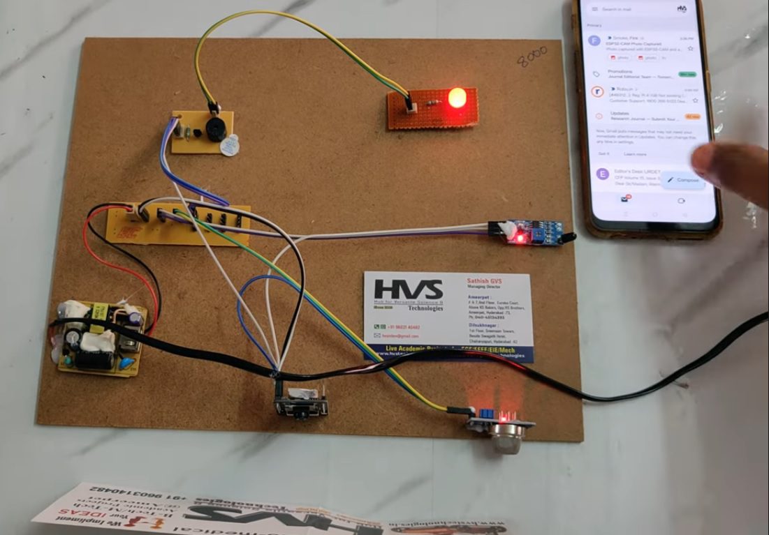 HVS-4987. Smart Smoking Violation Detection system with photo email in No-Smoke Zones