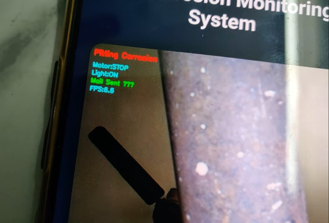 HVS-5017. Smart Pipeline Monitoring System for corrosion Detection using Raspberry pi 4