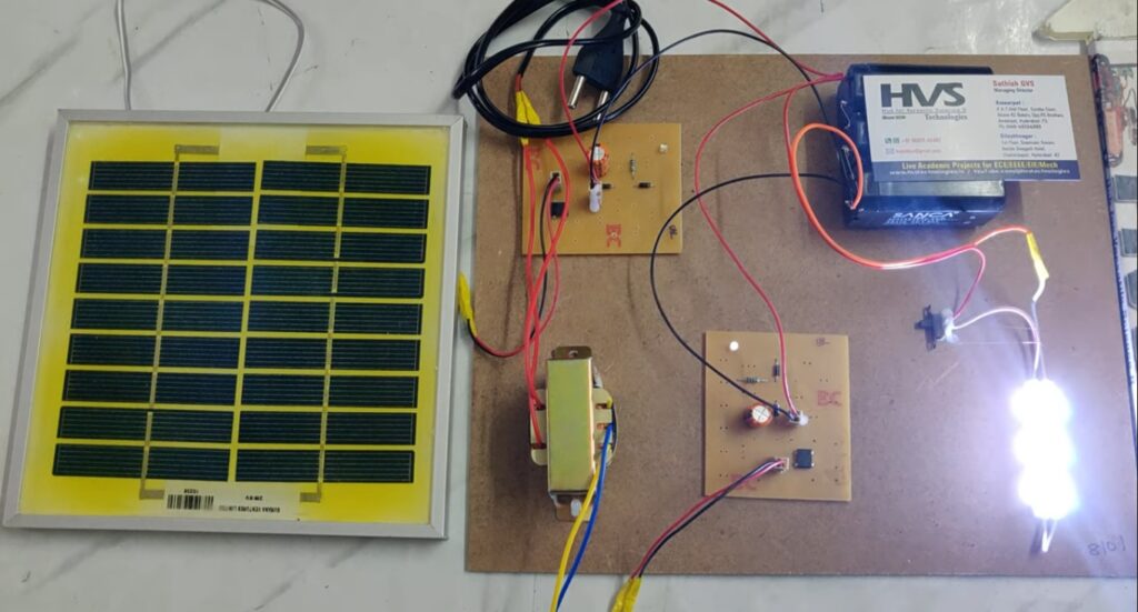 HVS-5068. Solar power Battery Charging with Reverse Current Protection.