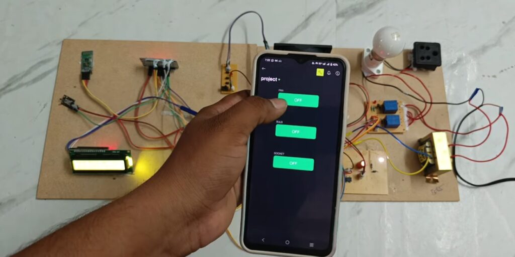 HVS-5067. Voice Based Home Automation Using Bluetooth and Remote ESP32.