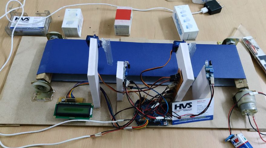 HVS-2773. Faulty Product Detection and Separation System based on Color and Height.