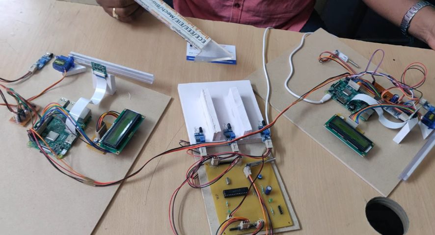 HVS-2777. A N P R - with entrance and exit sections - parking slots indication Raspberry pi OpenCV Python.