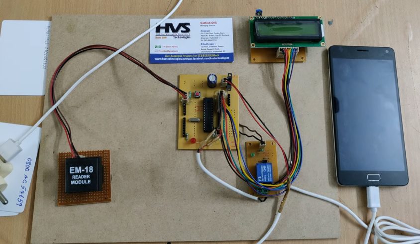 HVS-2801. RFID based Mobile Phone Charging System.
