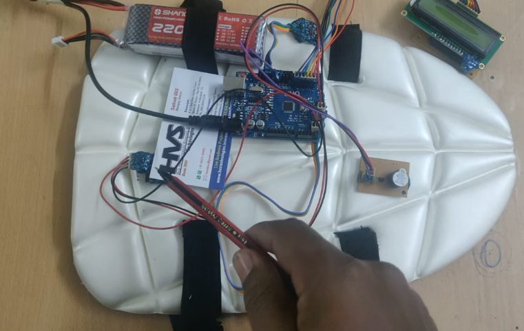 HVS-2808. Human posture recognition system using MPU6050 and Arduino UNO.