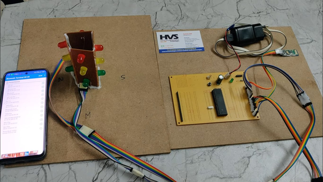 HVS-1474. Traffic signal controlling though Android smart phone, provided for only ambulace drivers.
