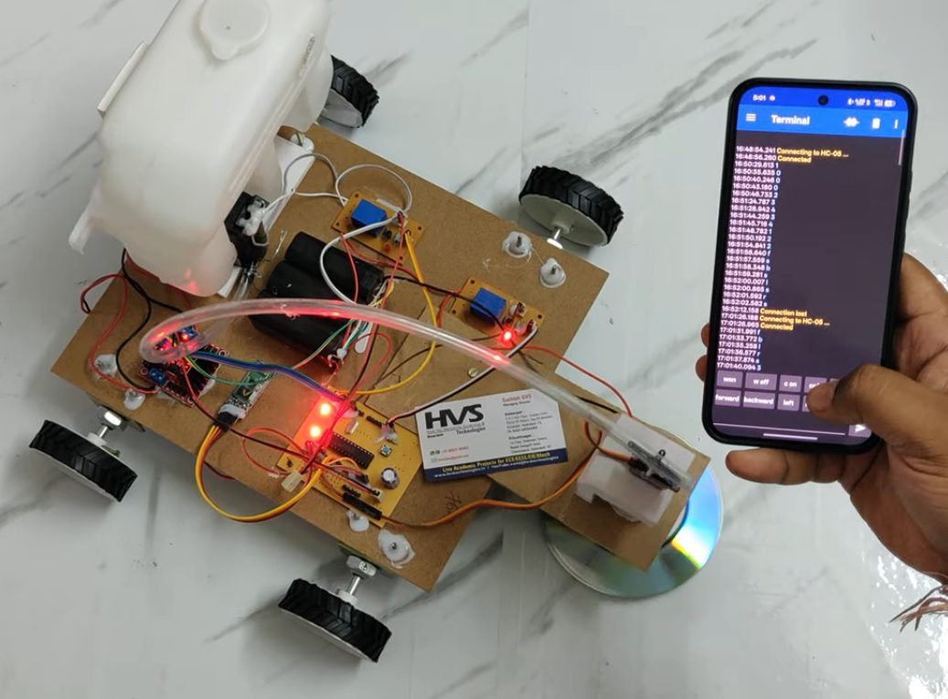 HVS-1504. Agriculture robot controlling from the mobile phone.