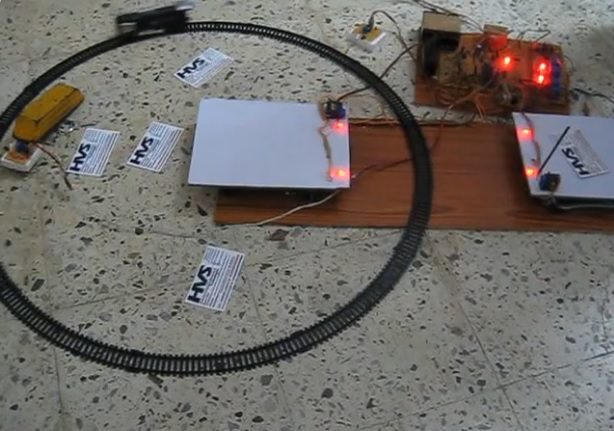HVS-1839. Railway Track Pedestrian Crossing between Platforms (Movable and flexible railway platform).