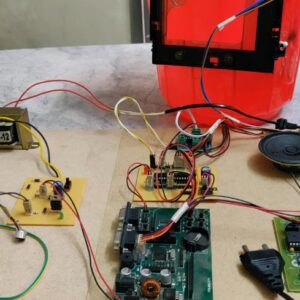 HVS-1946. Automatic Dam Gate Control System with Caution Alarm using ARM 7 LPC-2148.