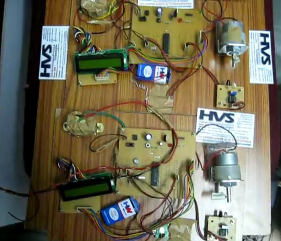 HVS-1985. Speed Synchronization of Multiple Motors in Industries using wireless RF.