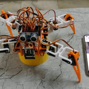 HVS-902. Quadruped Robot with Both Manual and Autonomous Control Modes