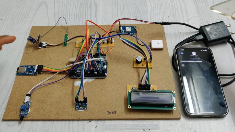 HVS-2502. Location Based Accident SMS alerts with Data Log and Fire Alerts using ARDUINO