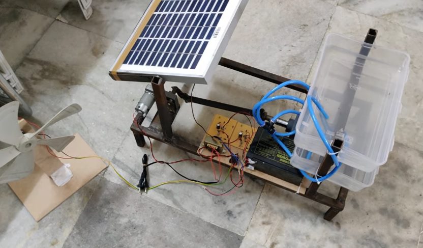 HVS-2549 Fabrication of Reciprocating Water Pump using Photovoltaic and Wind Energy