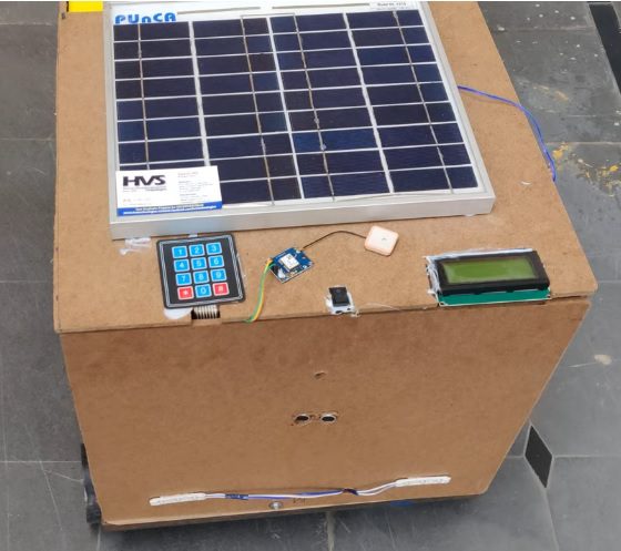 HVS-2635. Autonomous Delivery Robot with solar and IOT.