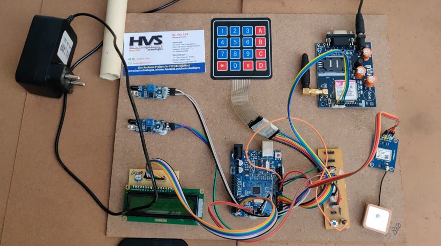 HVS-2713. Microcontroller Based Borewell Vehicle Status Informer Using GSM.