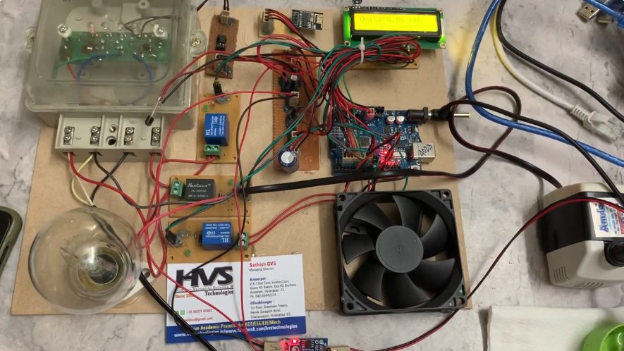 HVS-2712. Automation of Energy Meter and Building a Network Using IOT.