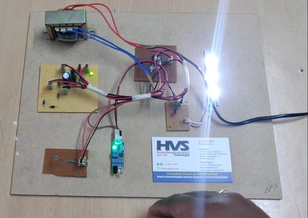 HVS-1399. Street Light that Glows on Detecting Vehicle Movement
