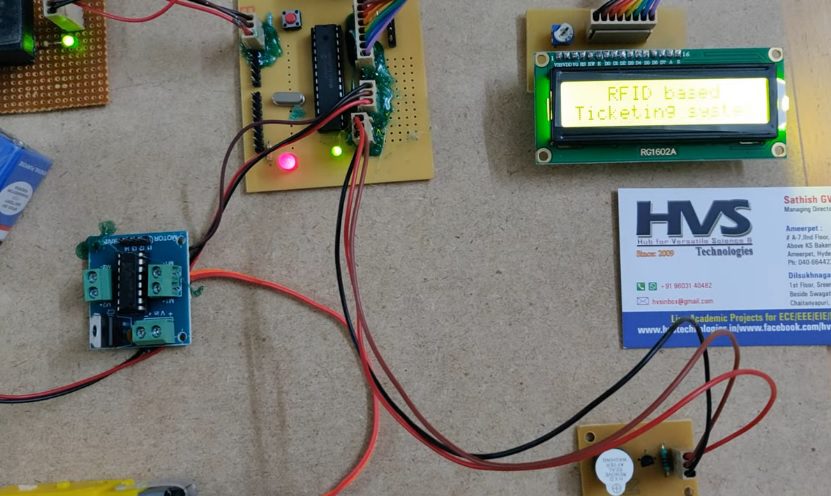 HVS-2783. RFID BUS ticketing system using PIC MICROCONTROLLER.