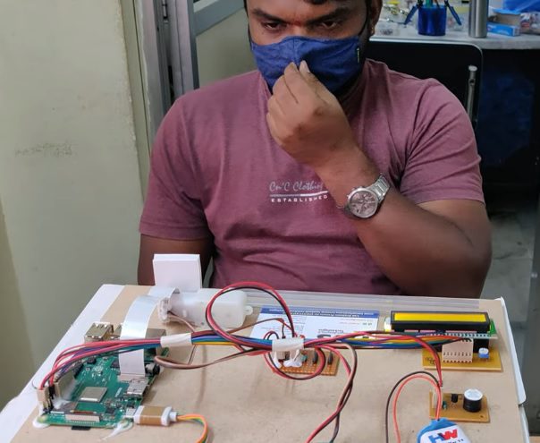 HVS-2789. Face Mask Detection System using Raspberry pi with Gate Controlling