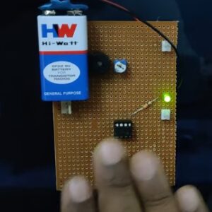 HVS-2796 Touch less Door Bell using IR sensor and LM358 comparator.