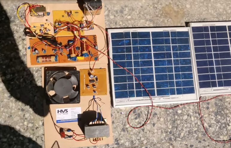 HVS-2797. Solar Powered induction Motor drive - Batteryless Solar Inverter.