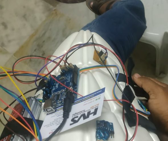 HVS-2808. Human posture recognition system using MPU6050 and Arduino UNO.
