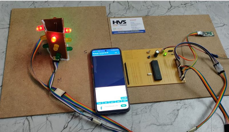 HVS-1474. Traffic signal controlling though Android smart phone, provided for only ambulace drivers.