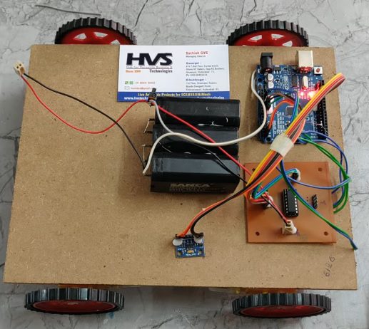 HVS-1770. Self-balancing robot using MEMS and ARDUINO UNO