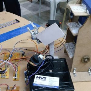 HVS-2020. Robotic Arm with Vertical Axis Conveyor Belt