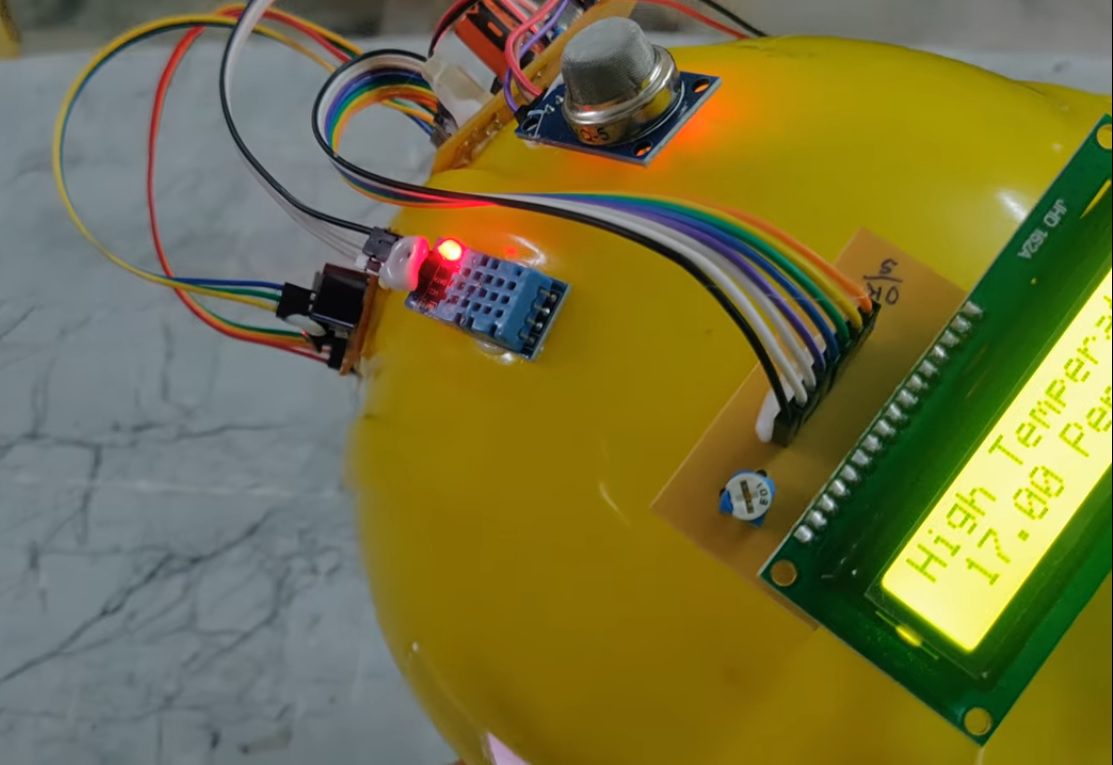 HVS-2600 Smart Helmet for Coal Mines Safety Monitoring and Alerting.