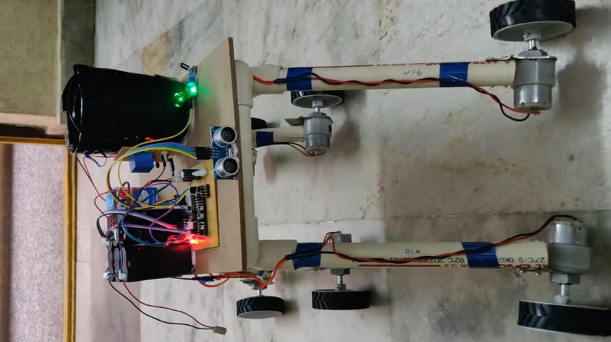 HVS-2150. Autonomous Rocker Bhogie For Plant Irrigation System.