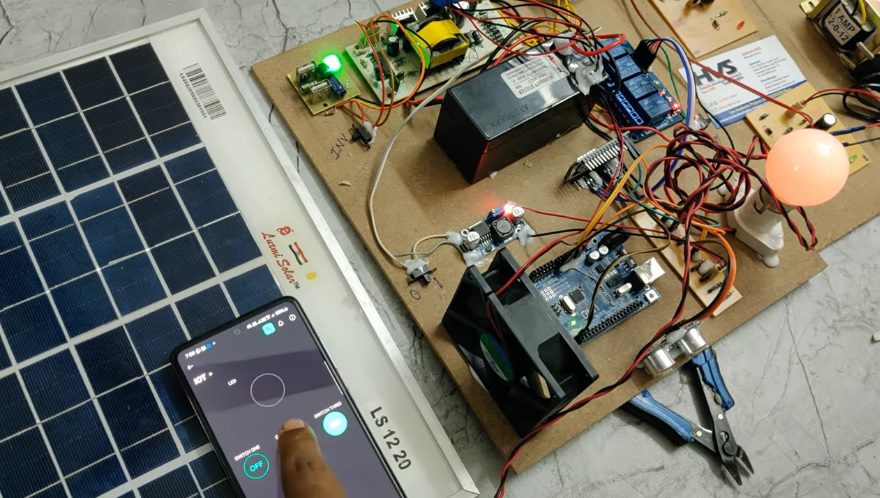 HVS-2383 IoT based Smart Home Automation System using SOLAR PV system.