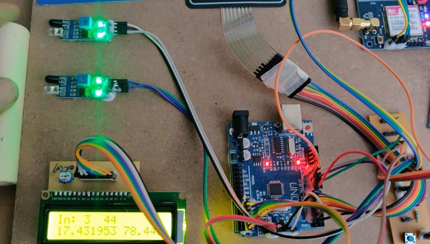 HVS-2713. Microcontroller Based Borewell Vehicle Status Informer Using GSM.
