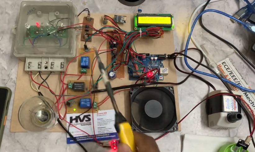 HVS-2712. Automation of Energy Meter and Building a Network Using IOT.