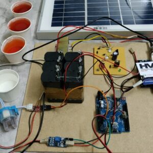 HVS-2775. Solar powered water quality monitoring pH Turbidity Conductivity Thingspeak.