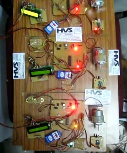 HVS-1985. Speed Synchronization of Multiple Motors in Industries using wireless RF.