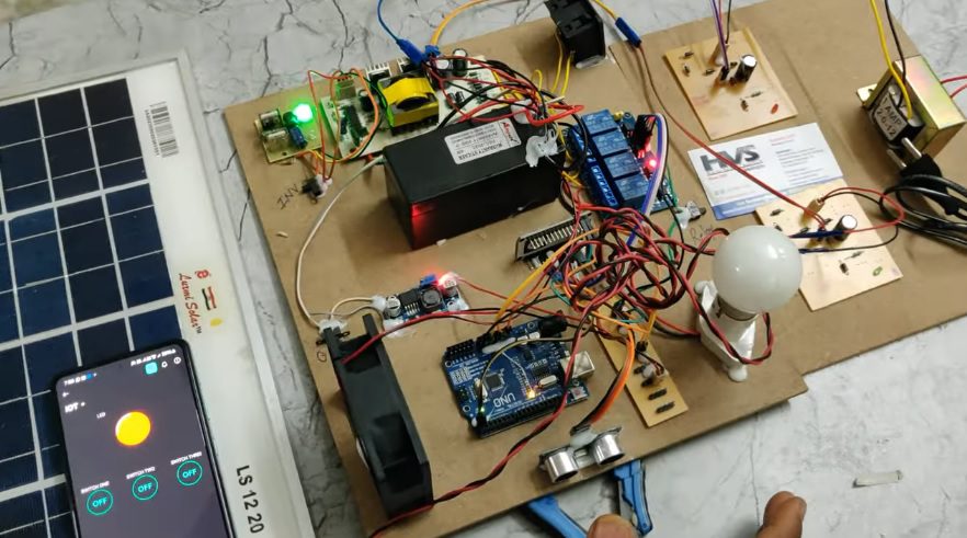 HVS-2383 IoT based Smart Home Automation System using SOLAR PV system.