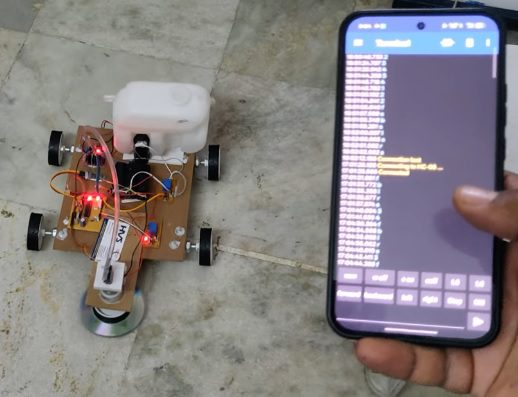 HVS-1504. Agriculture robot controlling from the mobile phone.