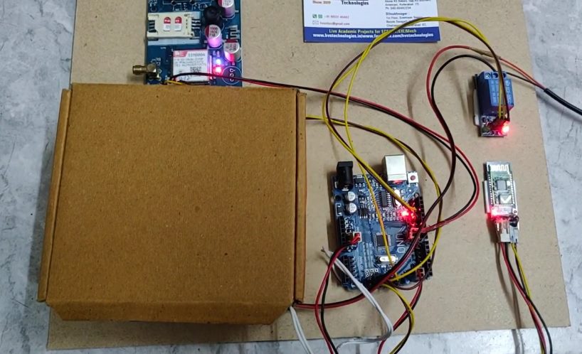 HVS-2833. Wireless Biometric Lock Using Arduino with GSM and Bluetooth.