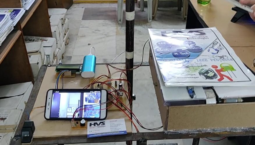 HVS-2874. Invigilation Robot with Video and Audio Surveillance, Finger print,exam paper distribution