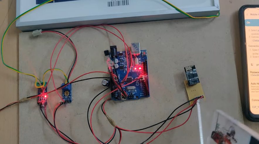 HVS-2819. Solar power efficiency monitoring through IOT thingspeak
