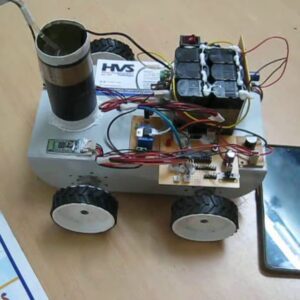 HVS-3060. Firefighting through high resistance robot Android Bluetooth Controlled.