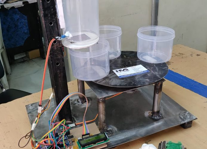 HVS-2823. Automatic Waste Segregation System Dry, Wet, Metal using Arduino.
