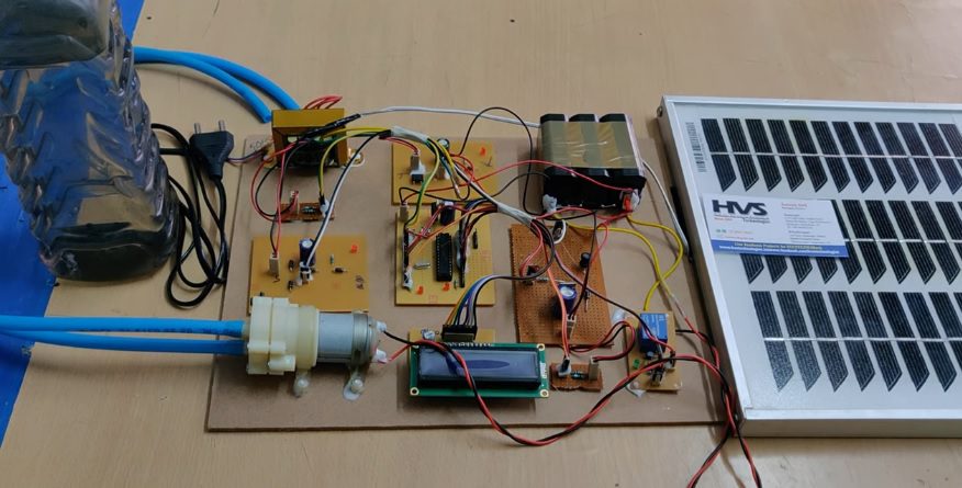 HVS-3168. Grid Interactive Solar PV based water pumping using PMDC motor