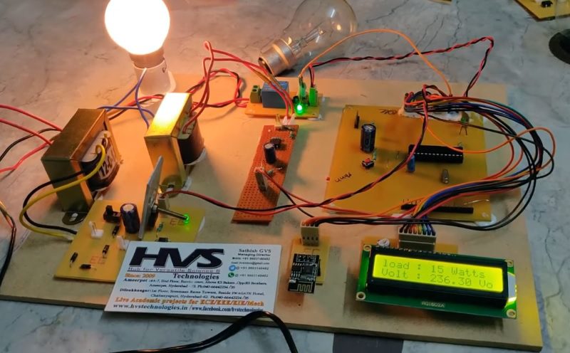 HVS-3152. Power quality, continuity and load monitoring over IoT Thingspeak.