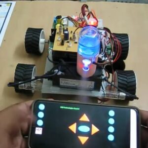 HVS-3110. Android Bluetooth Based Sanitization Robot with UV lamp.