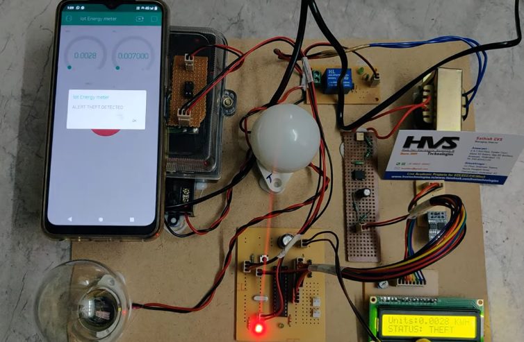 HVS-3156. IOT Energy Meter With Theft Detection and Billing Notification to BLYNK App