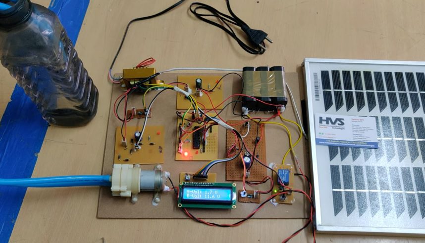 HVS-3168. Grid Interactive Solar PV based water pumping using PMDC motor